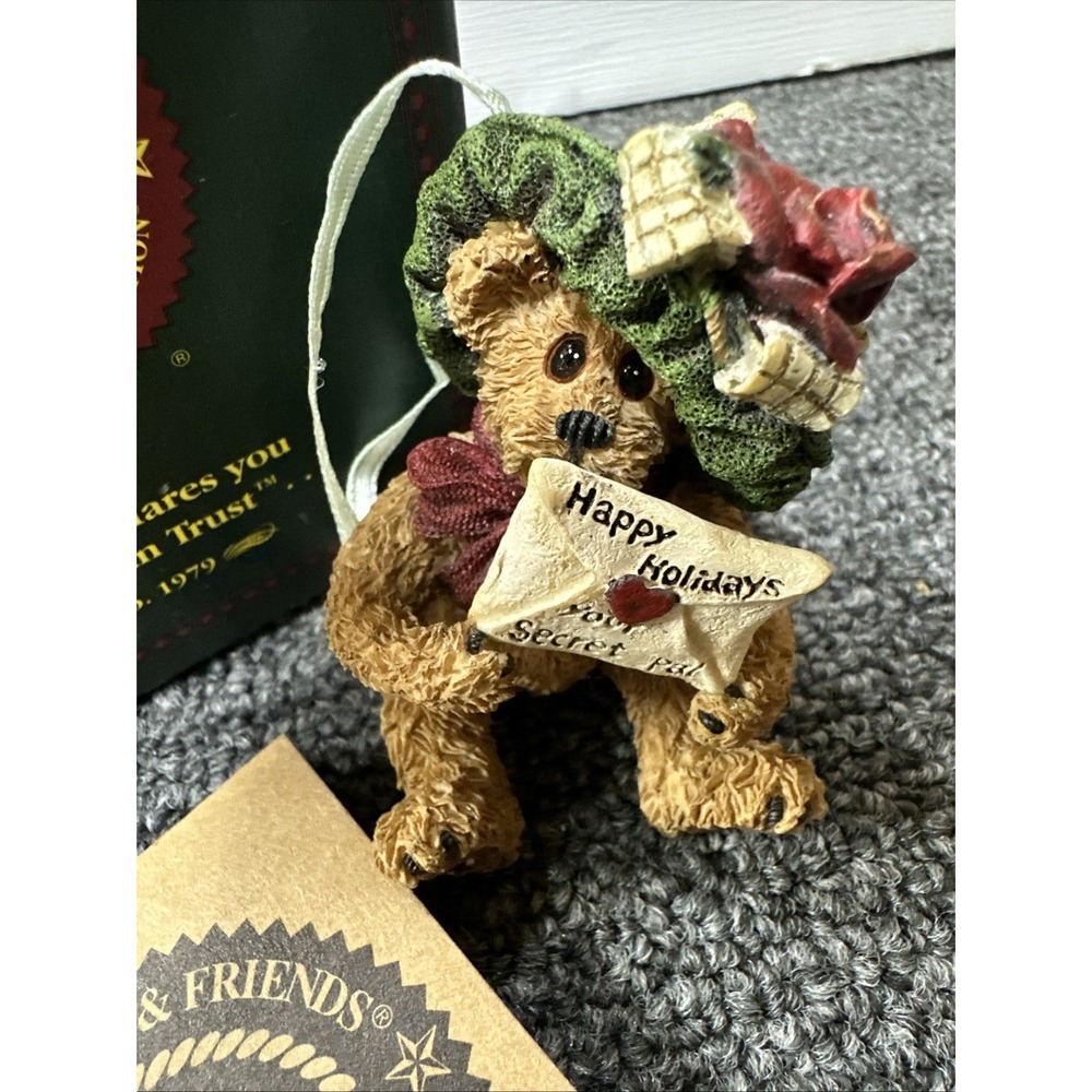 Boyd Bear Happy Holidays From Secret Pal Figurine